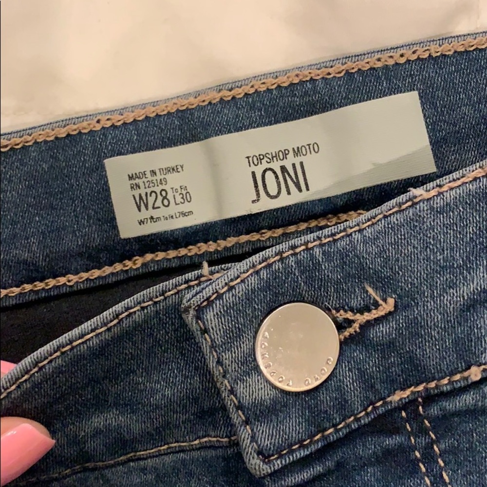 Topshop Moto Joni Jeans! Only worn once! W28 L30